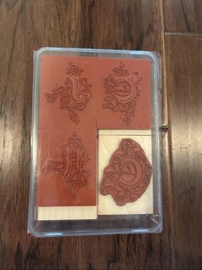 Stampin’ Up! Illuminations Set of 4  Monogram Rubber Stamps